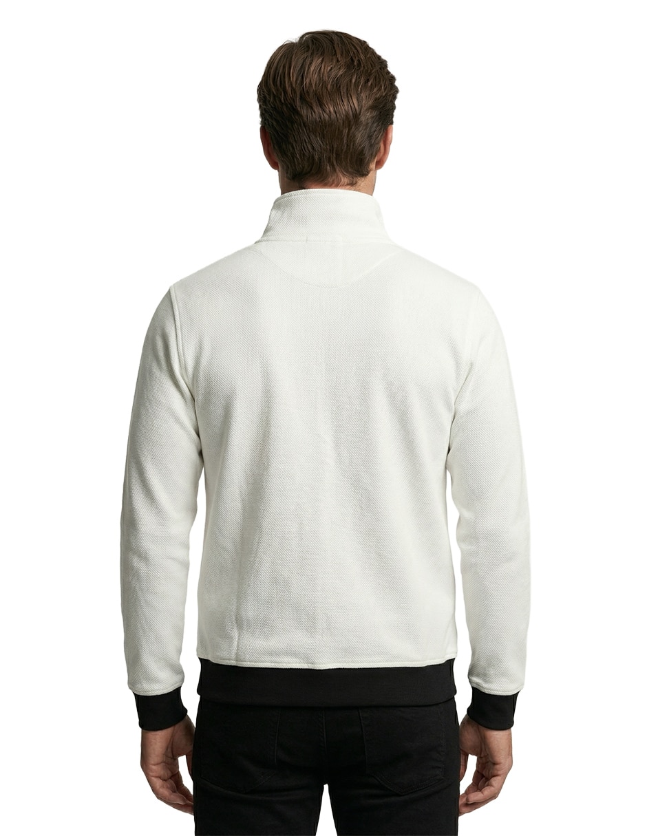 Sudadera casual con cierre para hombre 7