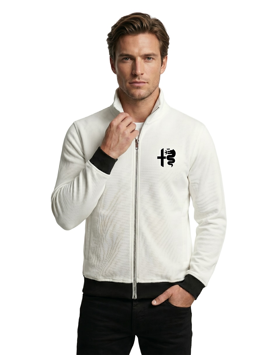 Sudadera casual con cierre para hombre 3