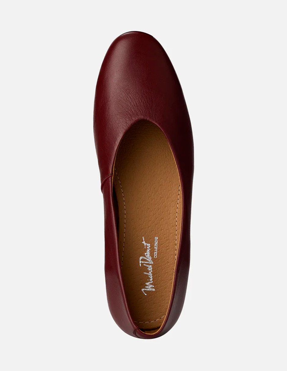 Balerina de piel para mujer 3