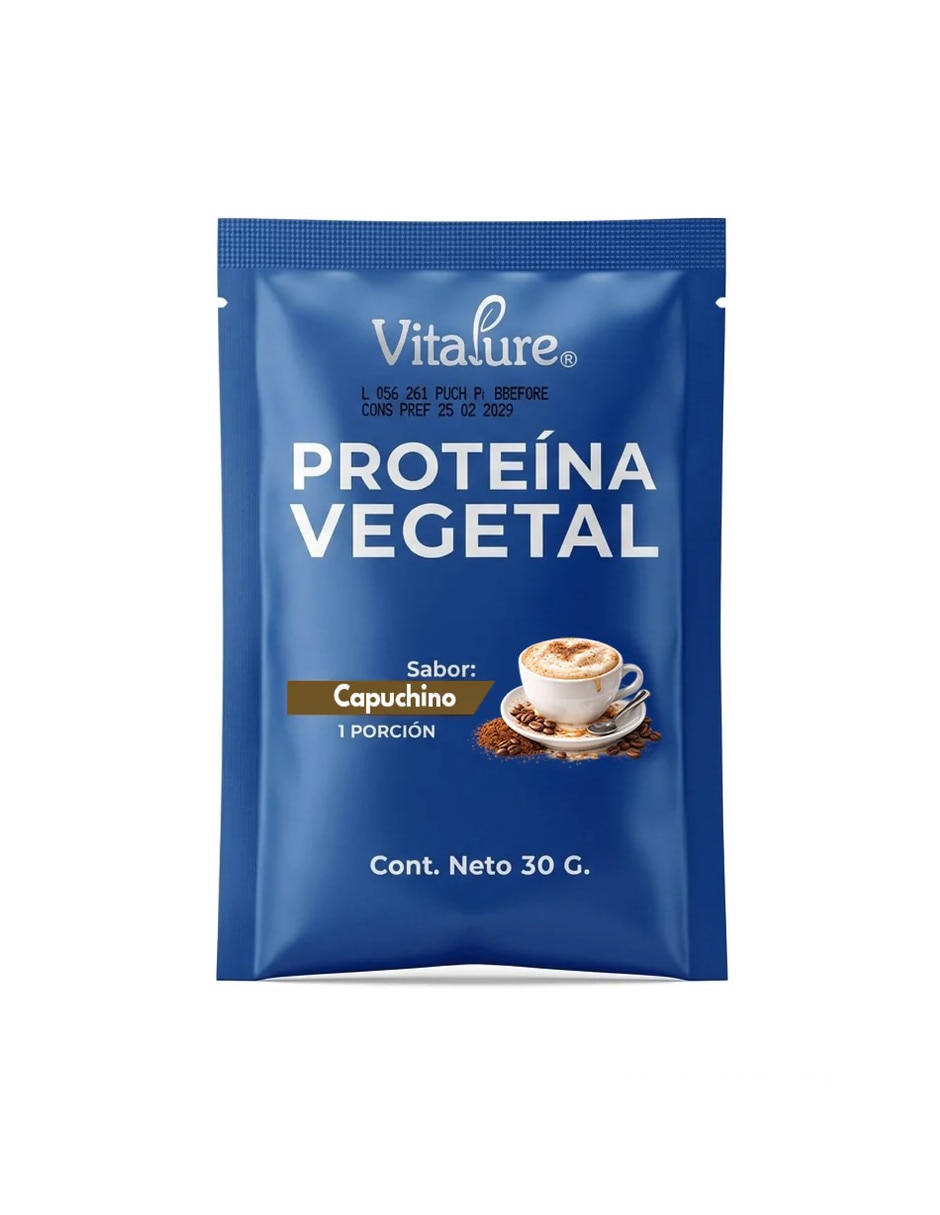 Vitavegetalcapuchino vitapure con proteína de arroz proteína de chícharo y probióticos sabor capuccino de