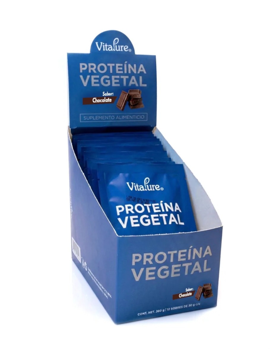 Vita vegetal chocolate Vitapure con proteína de arroz de chícharo y Probióticos