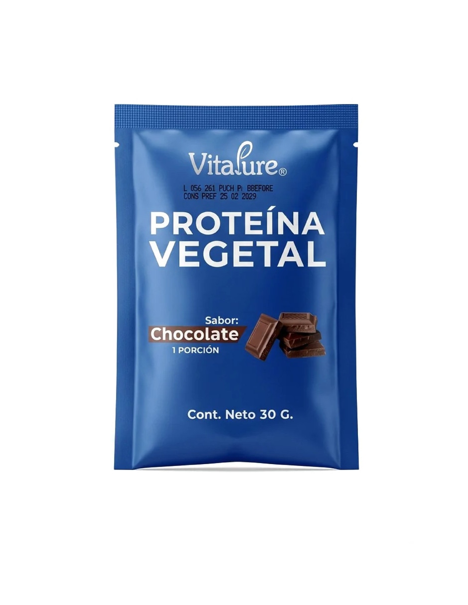 Vita vegetal chocolate Vitapure con proteína de arroz de chícharo y Probióticos