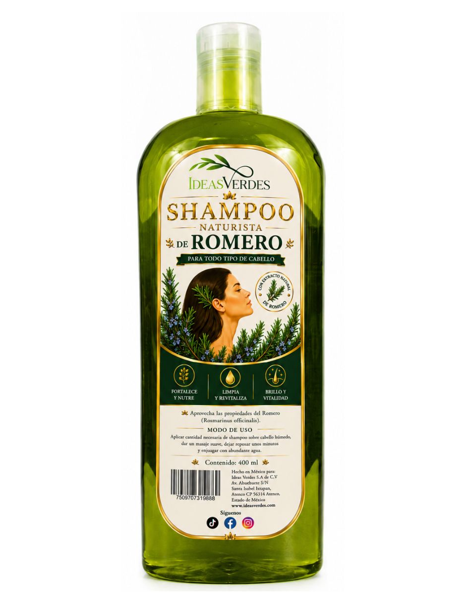 Shampoo anticaída para cabello todo tipo de romero Shampoo anticaída para cabello todo tipo de romero