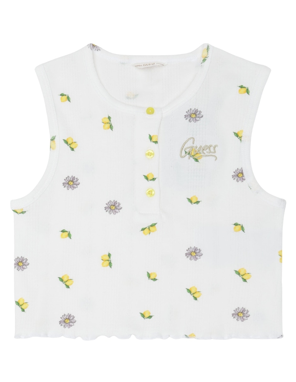 Blusa guess kids flor para infantil niña