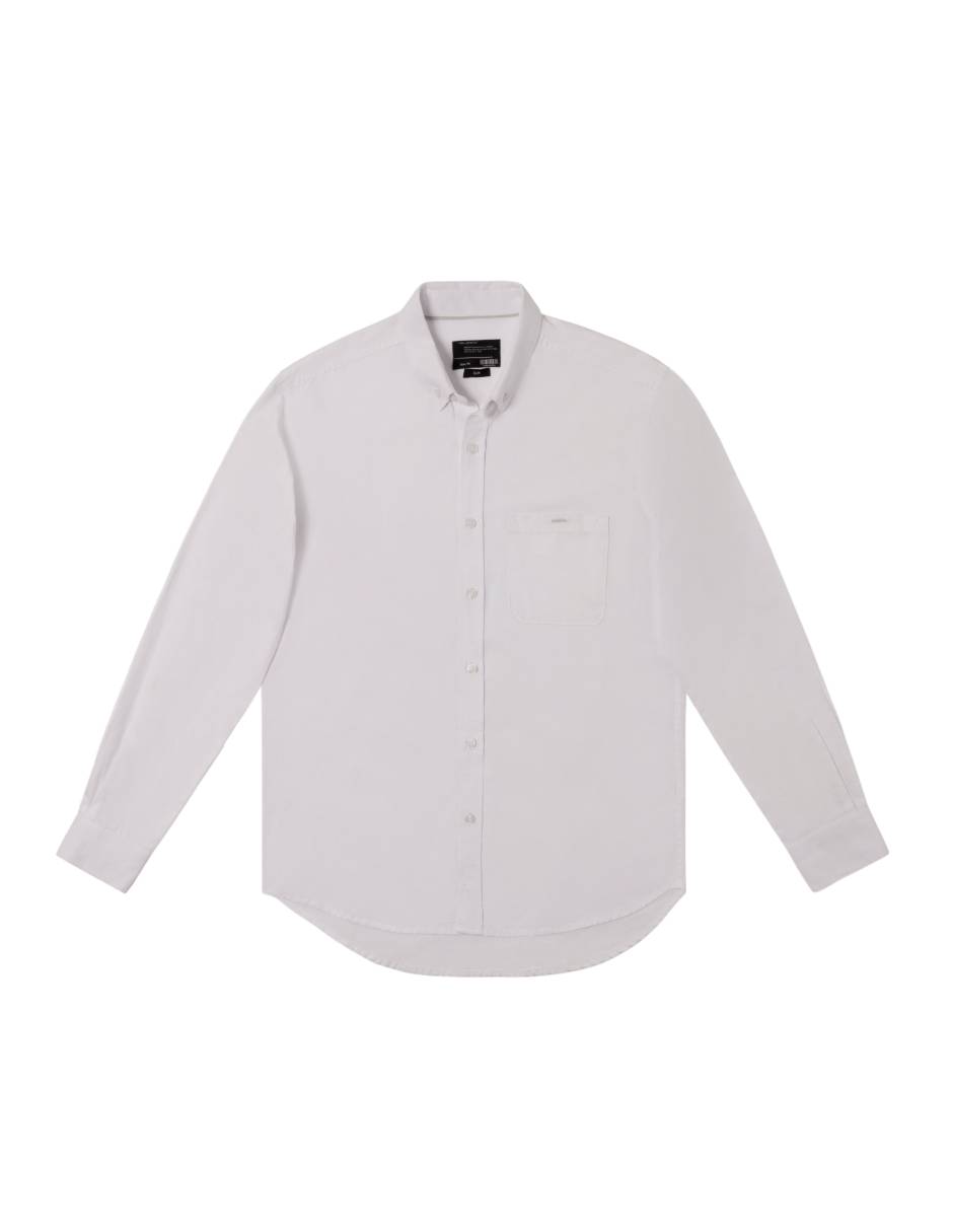 Camisa casual de algodón manga larga para hombre 3