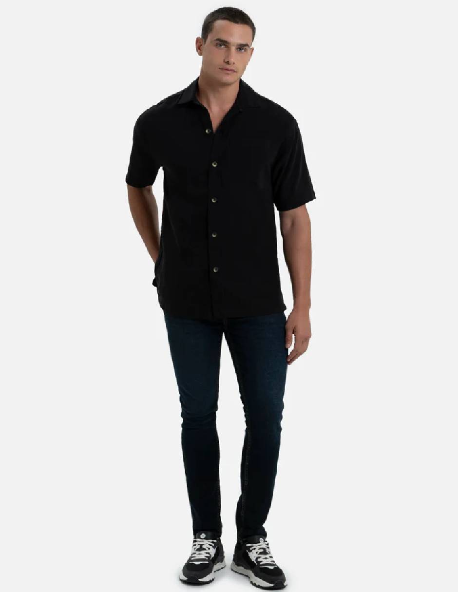 Camisa casual manga corta para hombre 5