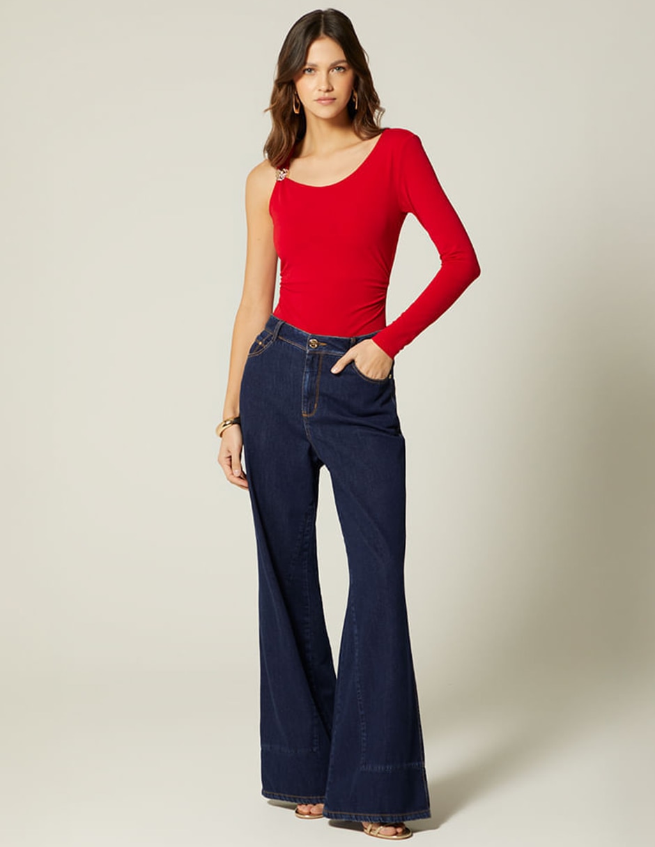 Body studio f cuello con escote redondo para mujer