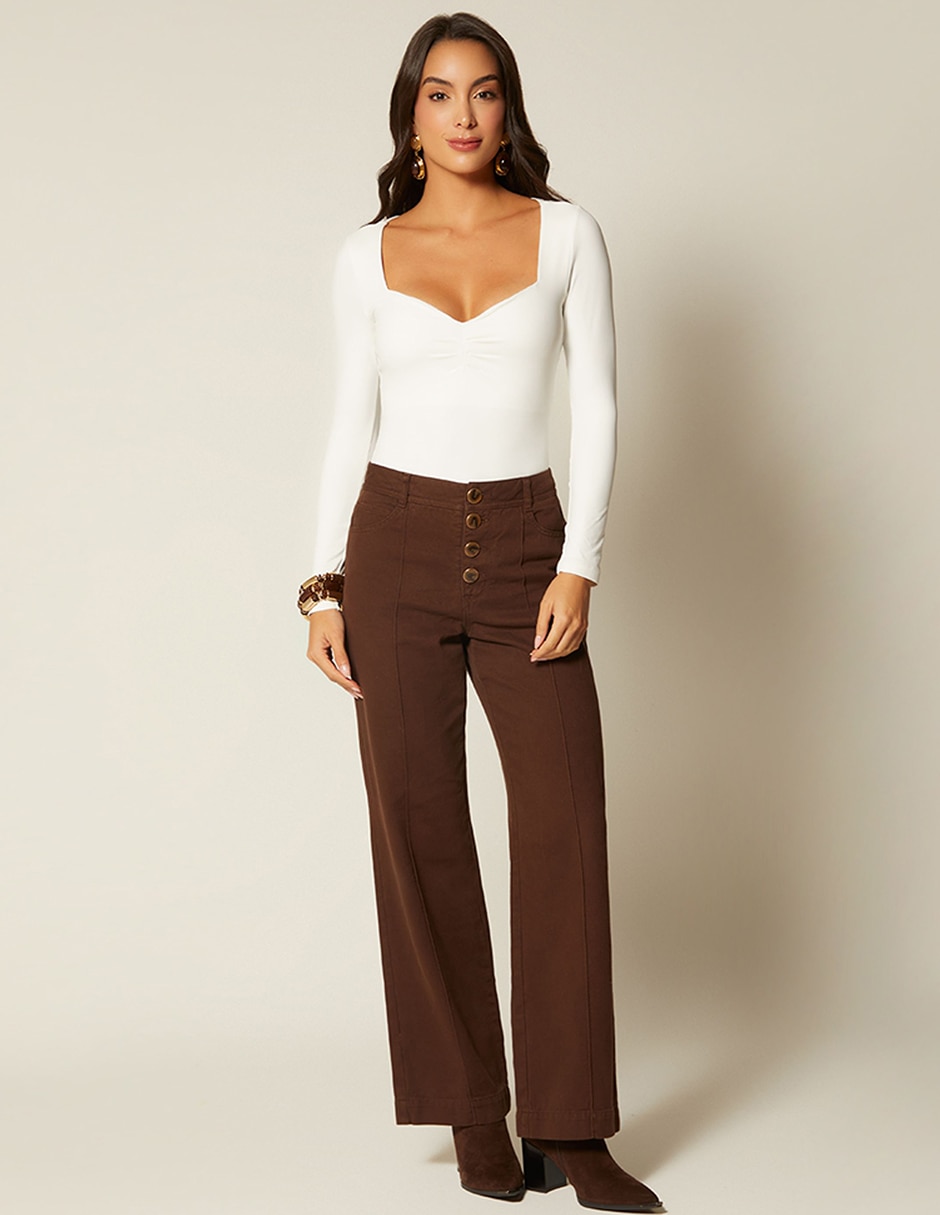Body cuello con escote corazón para mujer 2