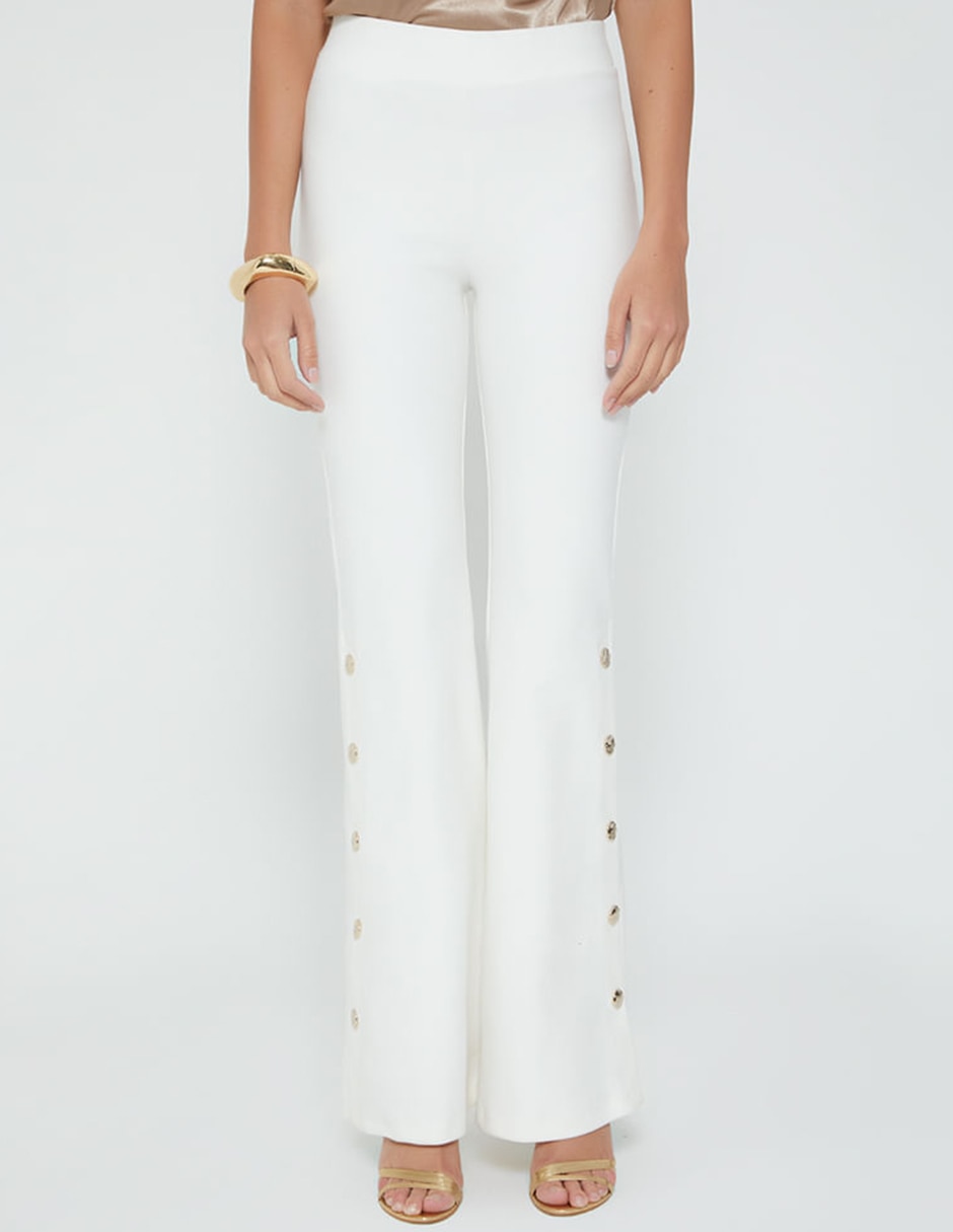 Pantalón relaxed acampanado para mujer Pantalón relaxed acampanado para mujer