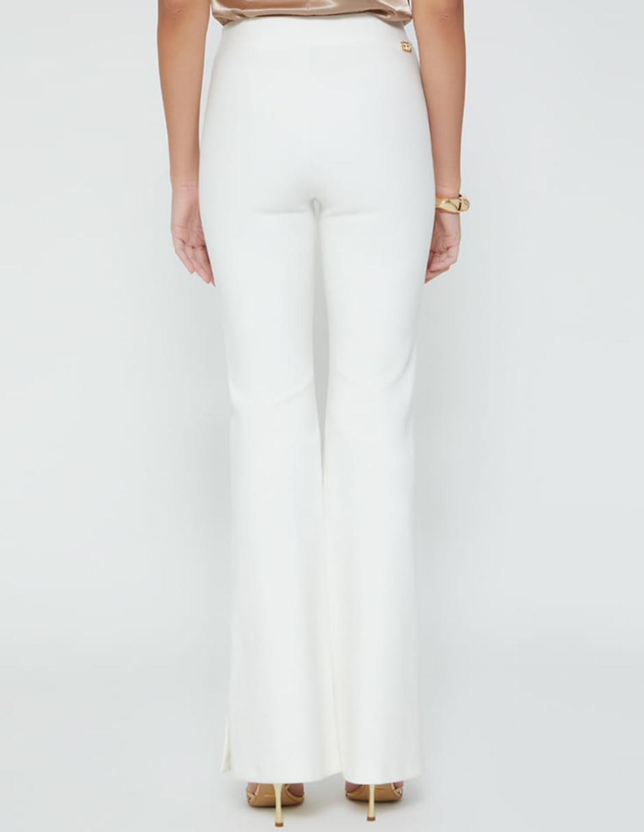 Pantalón relaxed acampanado para mujer 4