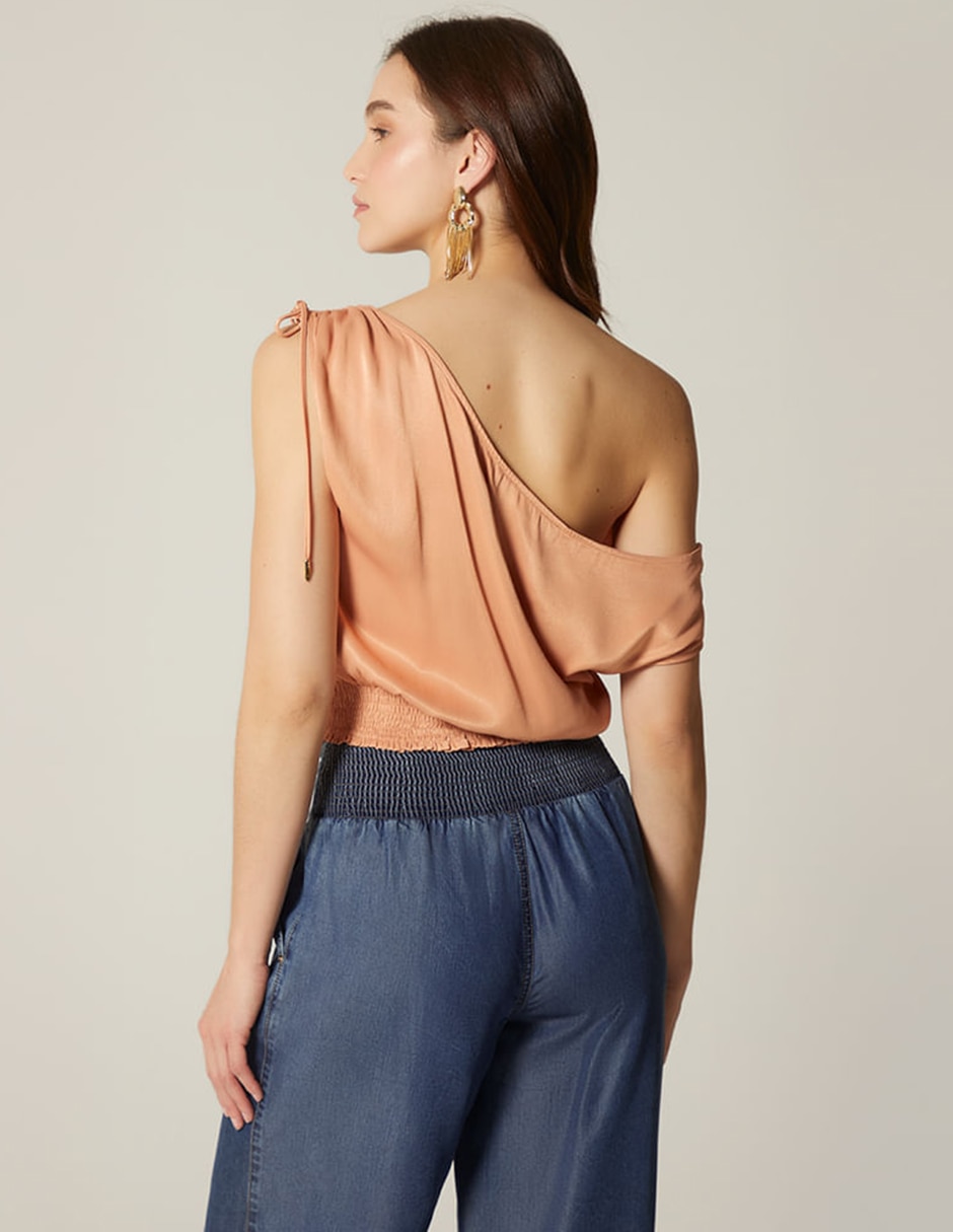 Blusa lujo floral sin manga para mujer 6