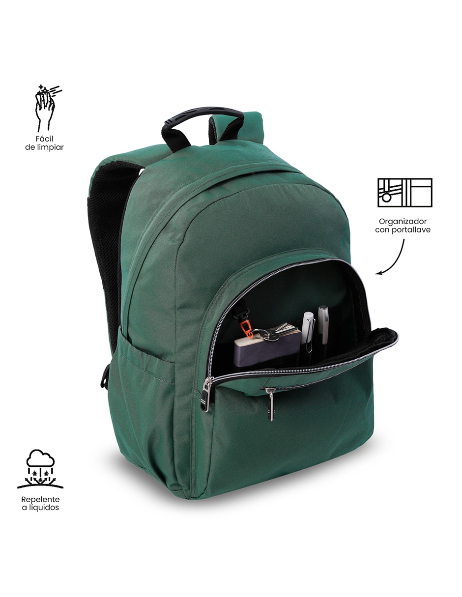 Mochila con portalaptop Acuarela Ecole Solid impermeable unisex 6