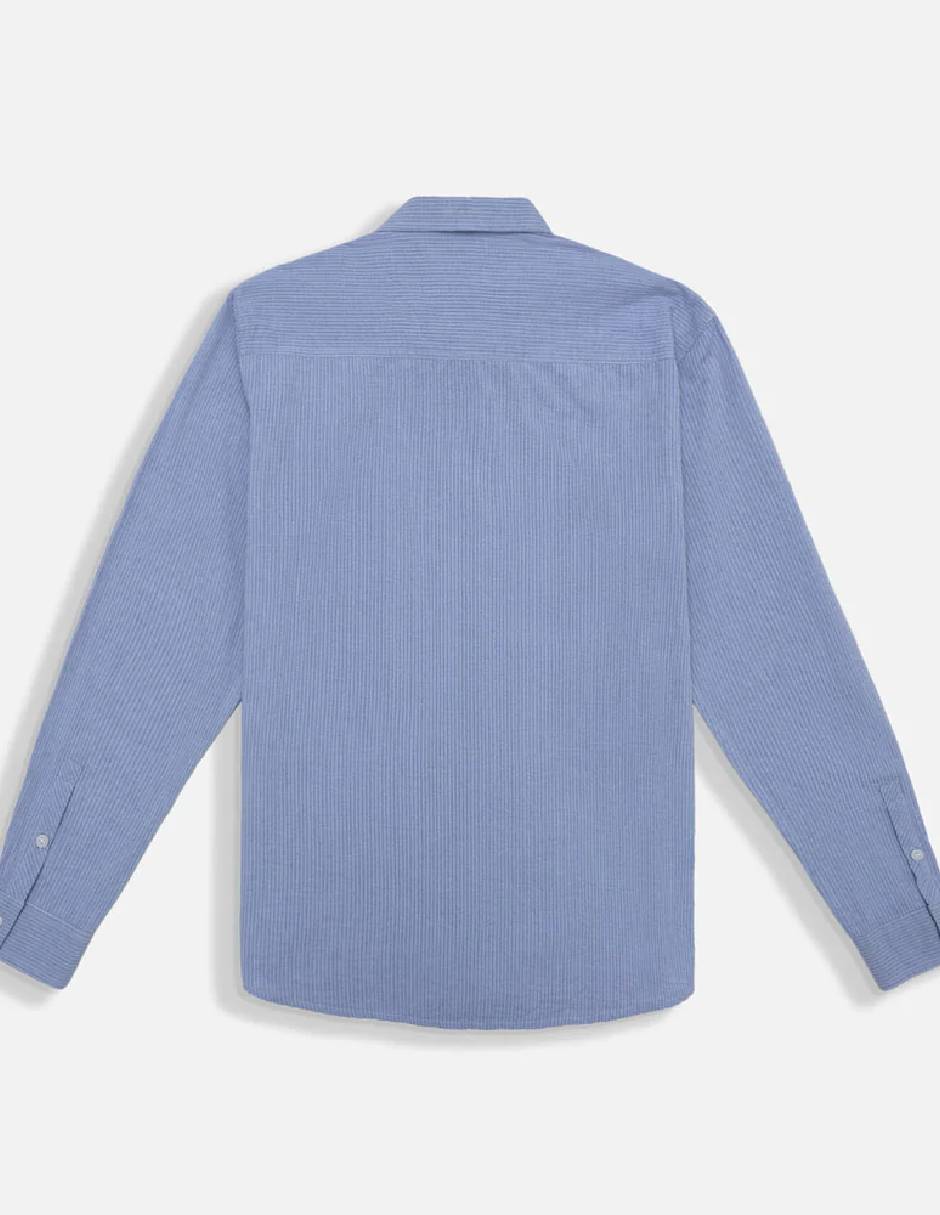 Camisa casual Quest Q de algodón manga larga para hombre