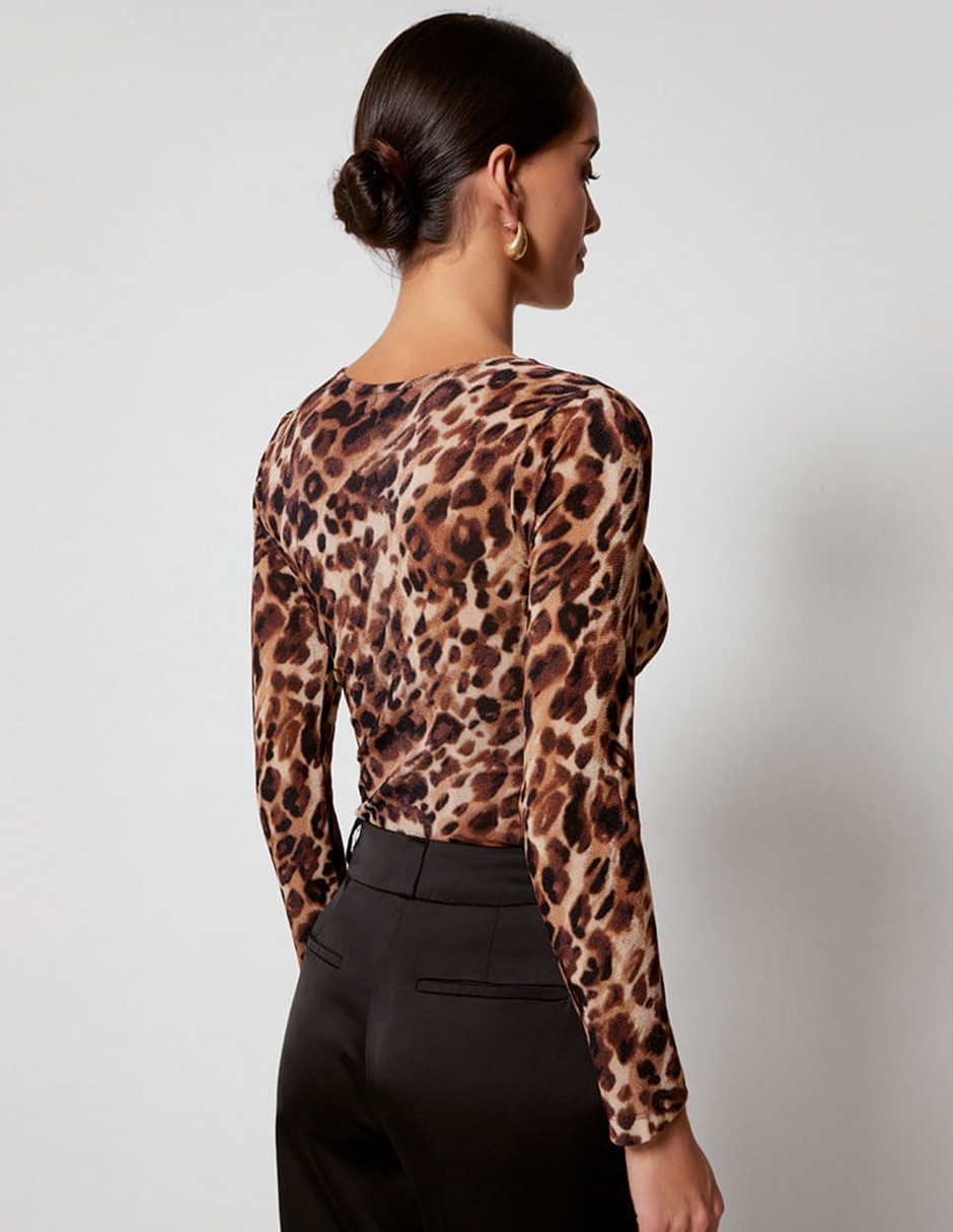 Body studio f cuello v escote profundo para mujer