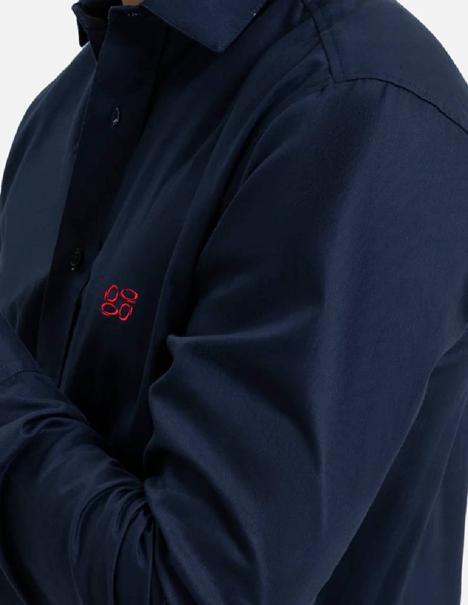Camisa casual Quest Q de algodón manga larga para hombre