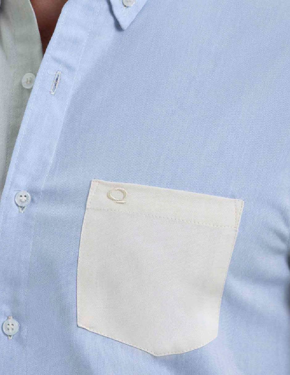 Camisa casual de algodón manga larga para hombre 2