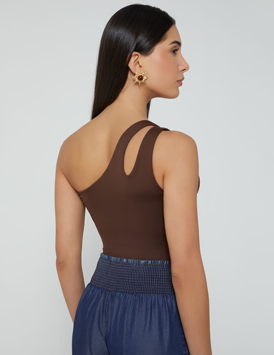 Body studio f cuello con escote bajo para mujer