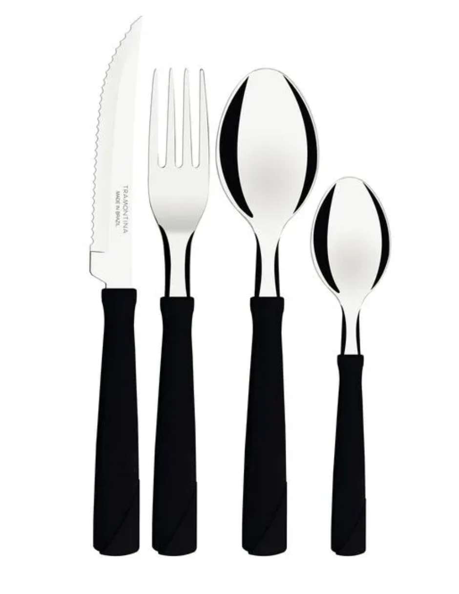 Set cubiertos de acero inoxidable 18 piezas Set cubiertos de acero inoxidable 18 piezas