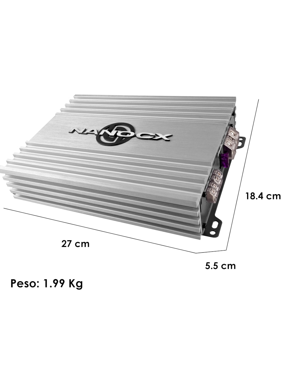 Amplificador para auto Steelpro CX-1.400 de 9-16 VDC
