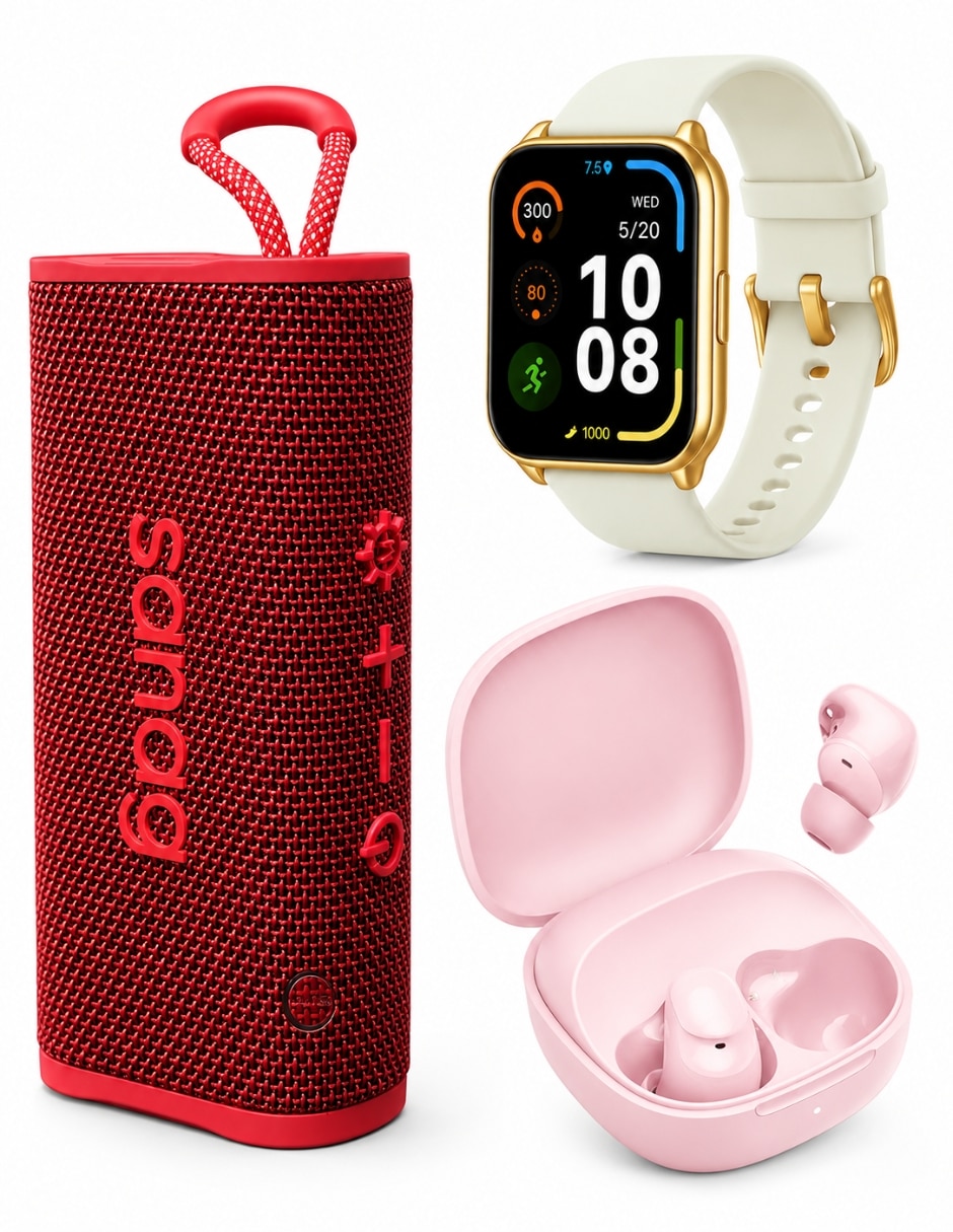 Audífonos True Wireless Xiaomi Buds 6 +gts dorada + sanag rosa inalámbricos con cancelación de ruido