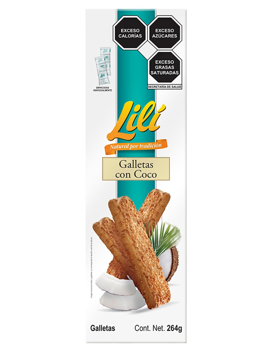 Galletas de sabor coco lili natural por tradición 1