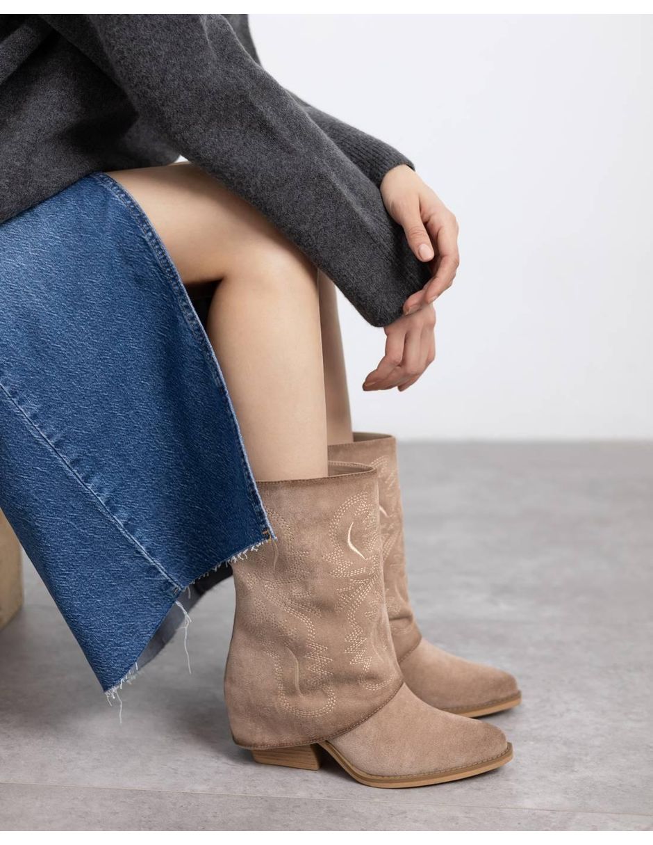 Bota media pierna para mujer 4
