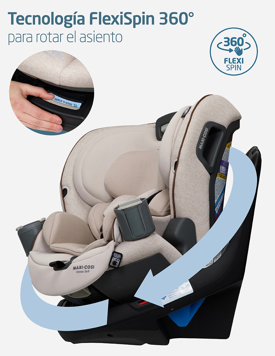 Autoasiento convertible compatible con Latch Emme 360 12