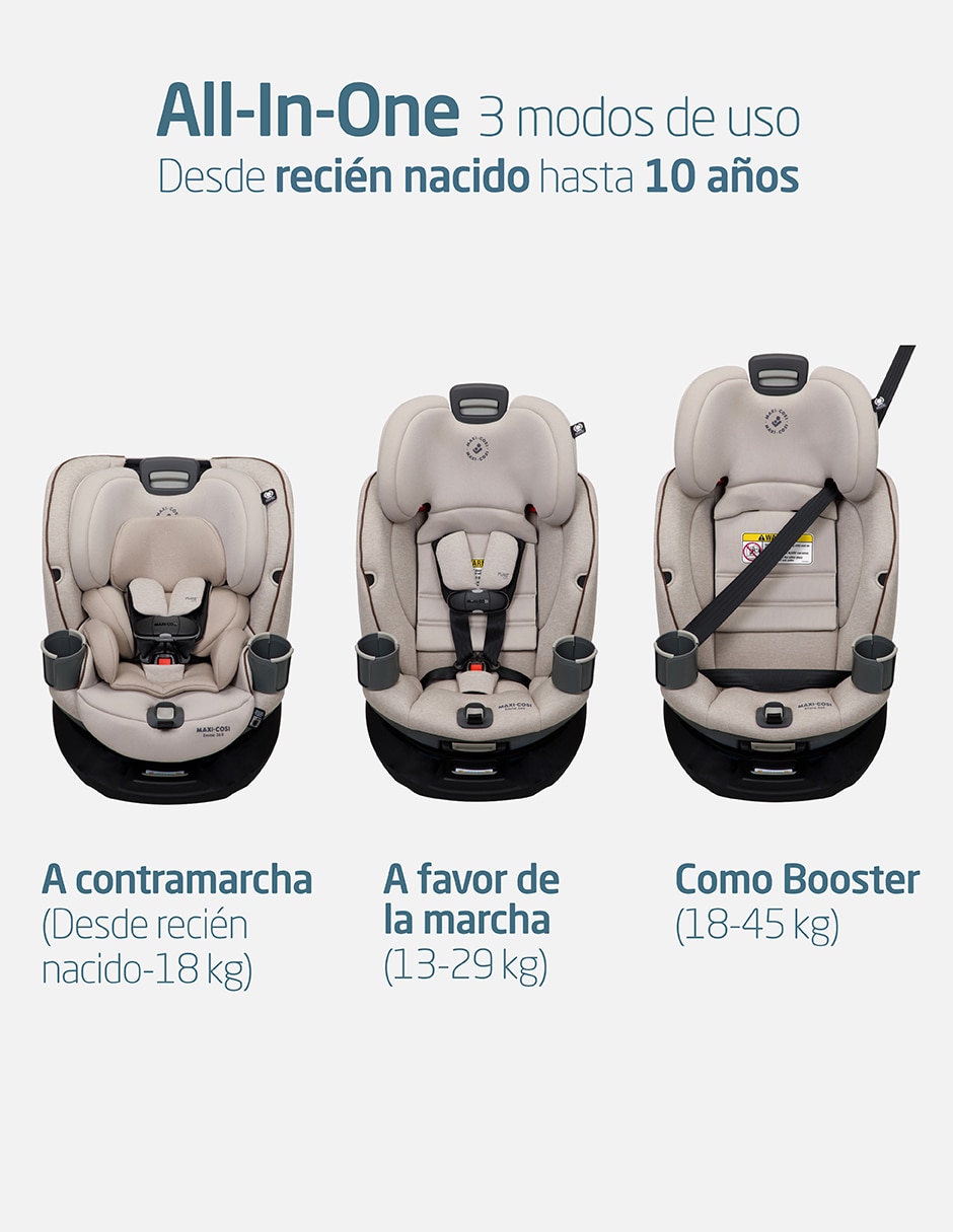 Autoasiento convertible compatible con Latch Emme 360 10