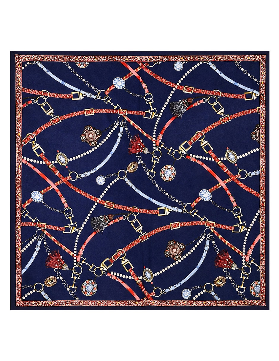 Mascada con estampado abstracto para mujer