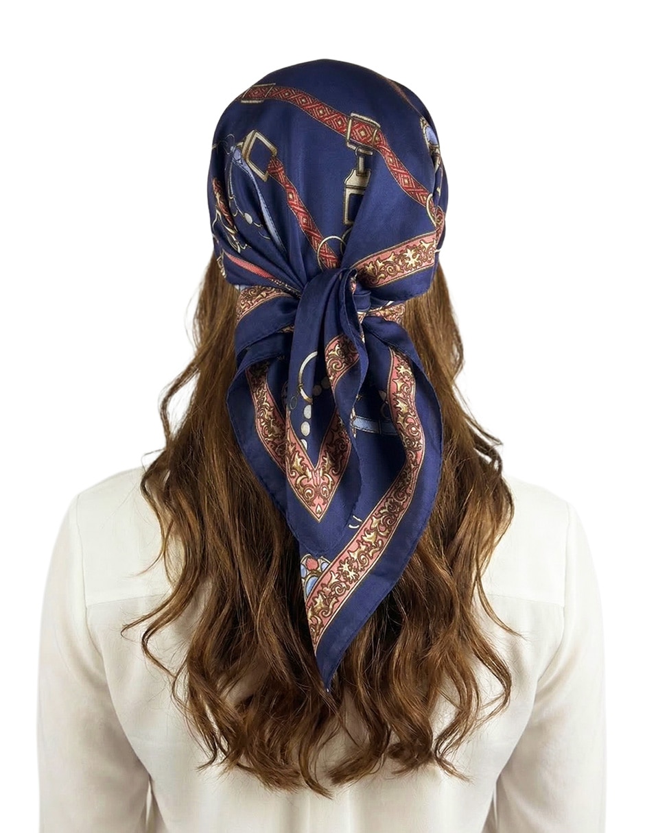 Mascada Twist Side con estampado abstracto para mujer