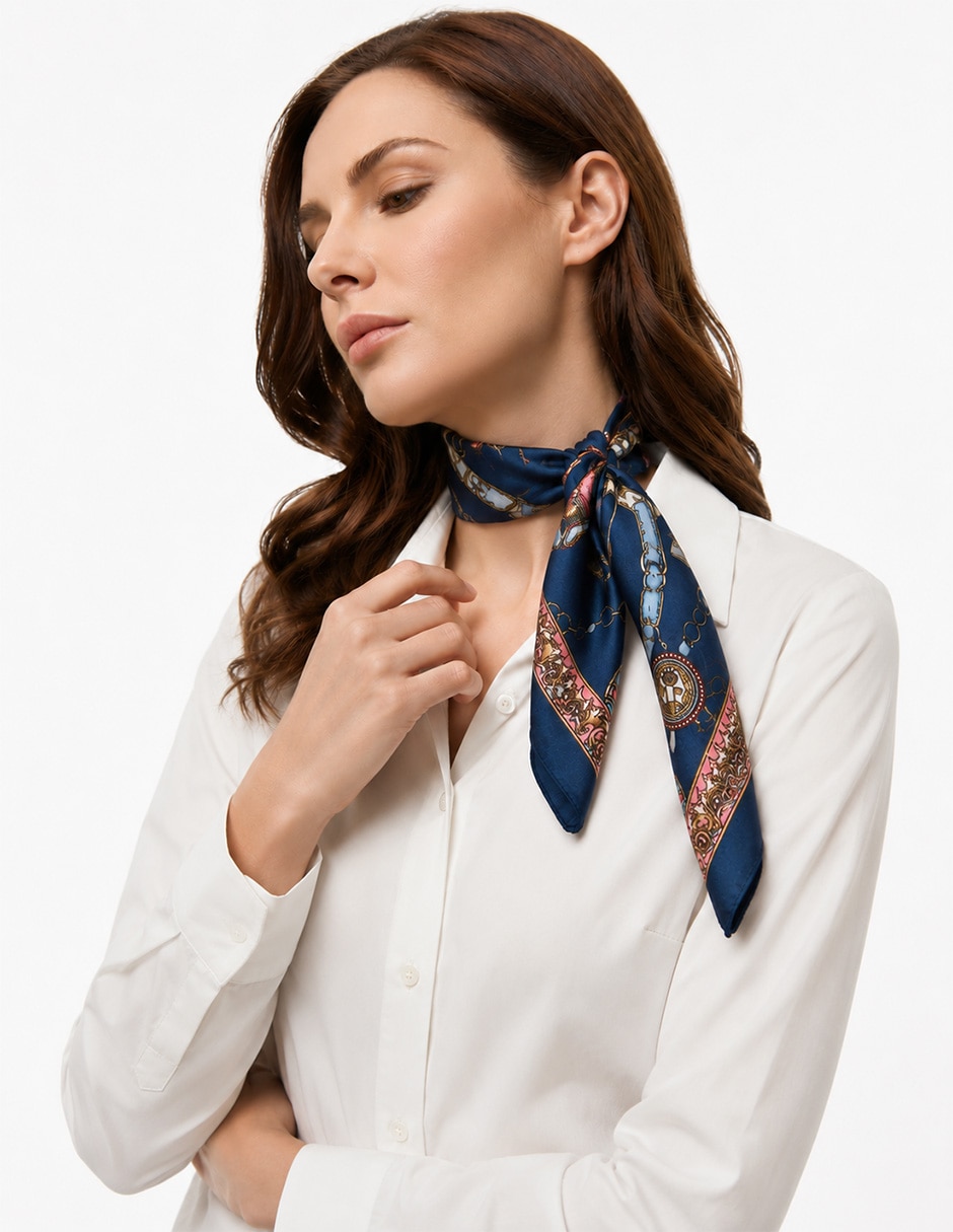 Mascada Twist Side con estampado abstracto para mujer
