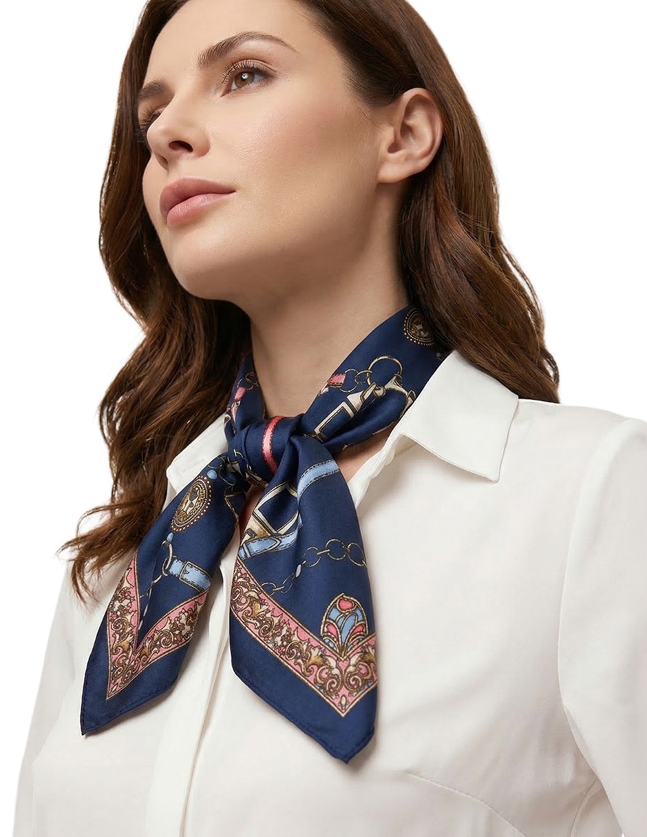 Mascada Twist Side con estampado abstracto para mujer