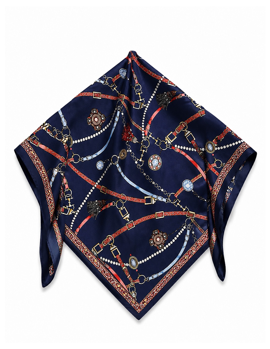 Mascada Twist Side con estampado abstracto para mujer