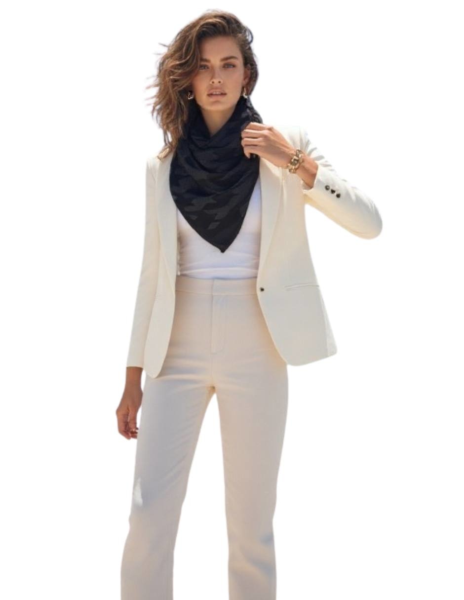 Mascada Twist Side con estampado pata de gallo para mujer