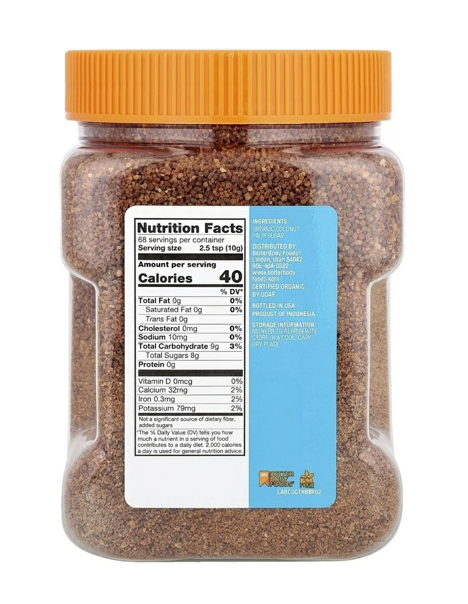 Endulzante Betterbody Foods de Coco
