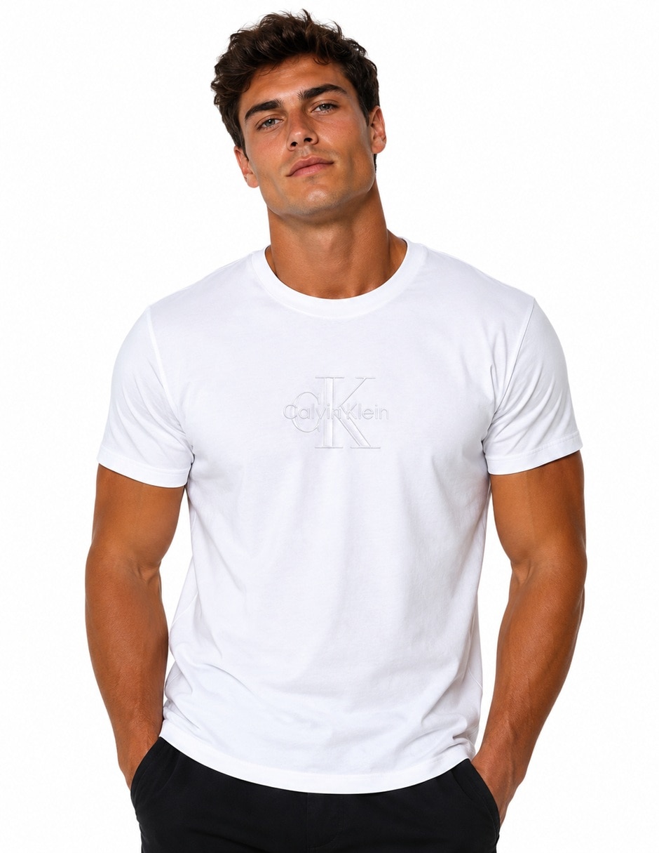 Playera Calvin Klein 4RB295G-110 cuello redondo para hombre