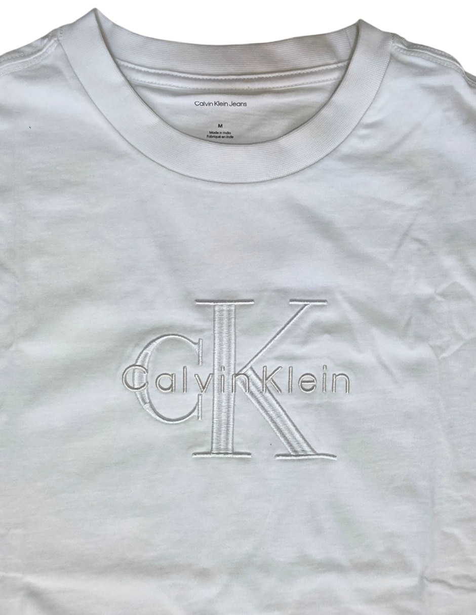 Playera Calvin Klein 4RB295G-110 cuello redondo para hombre
