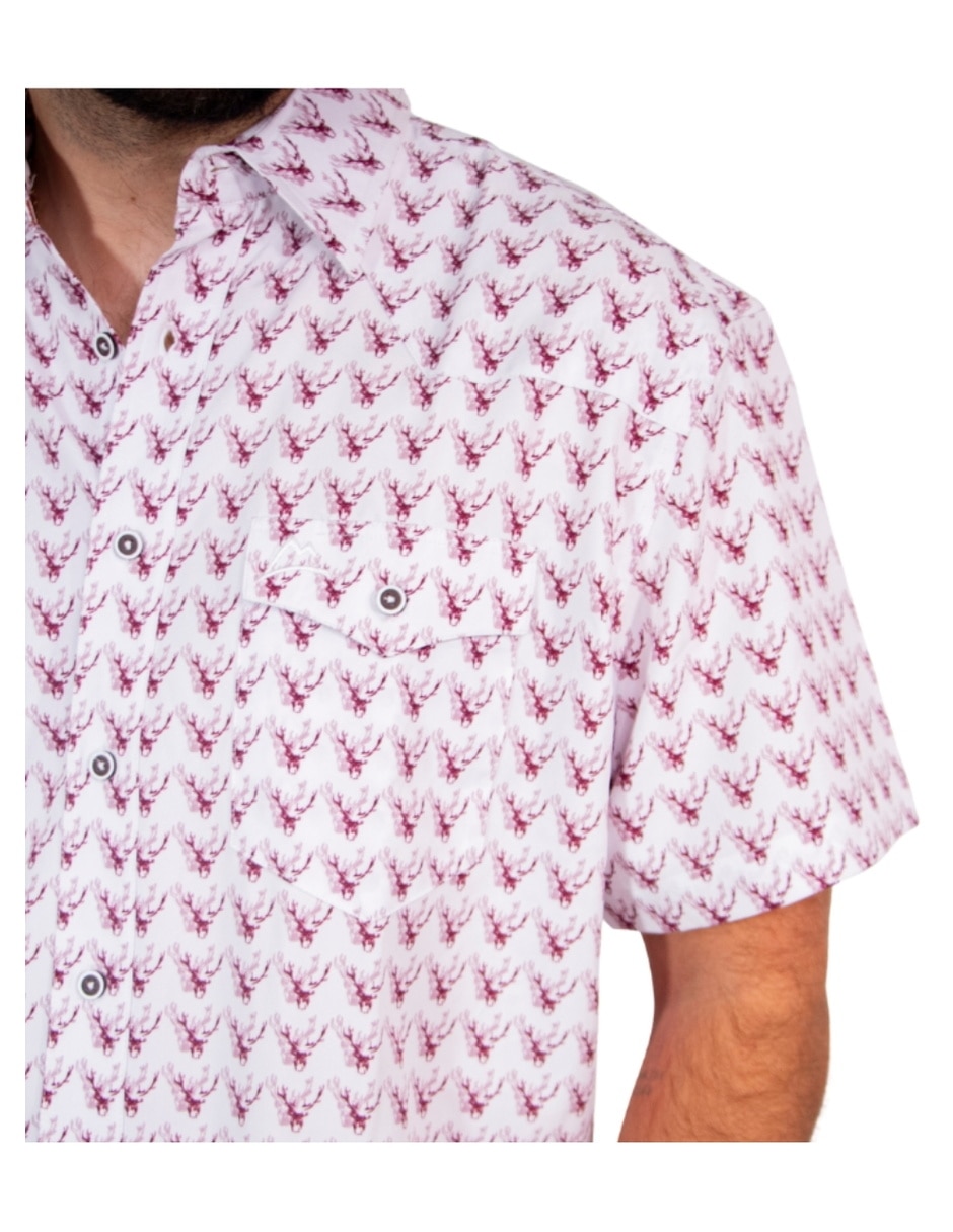 Camisa casual Icy Denver manga corta para hombre