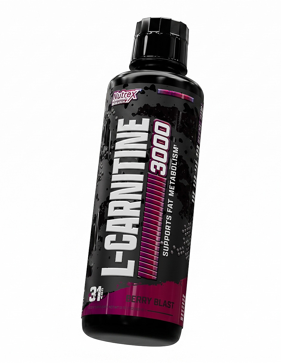 Liquid l-carnitine 3000 31 Serv Berry Nutrex sabor frutos rojos