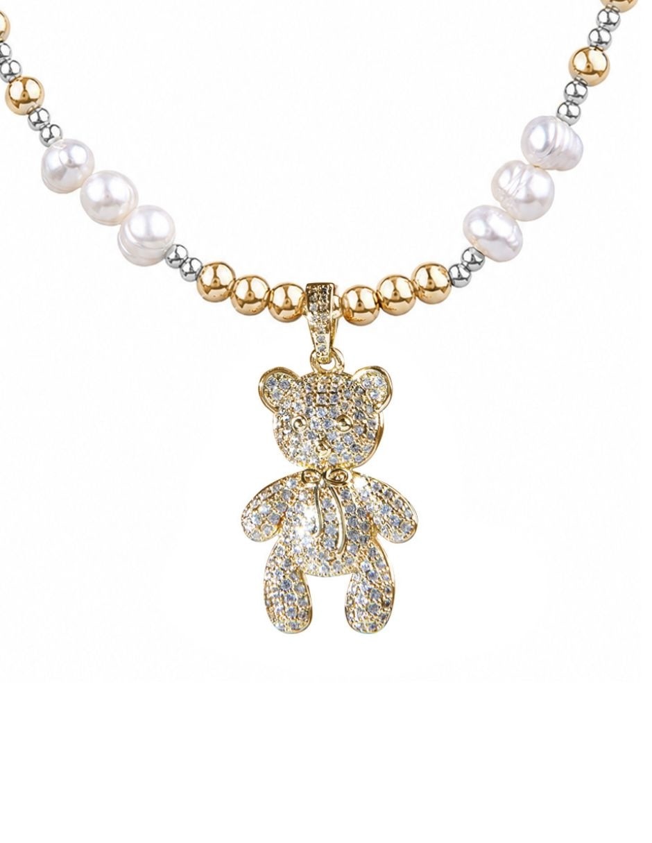 Collar con dije de oso Yoiko Glow