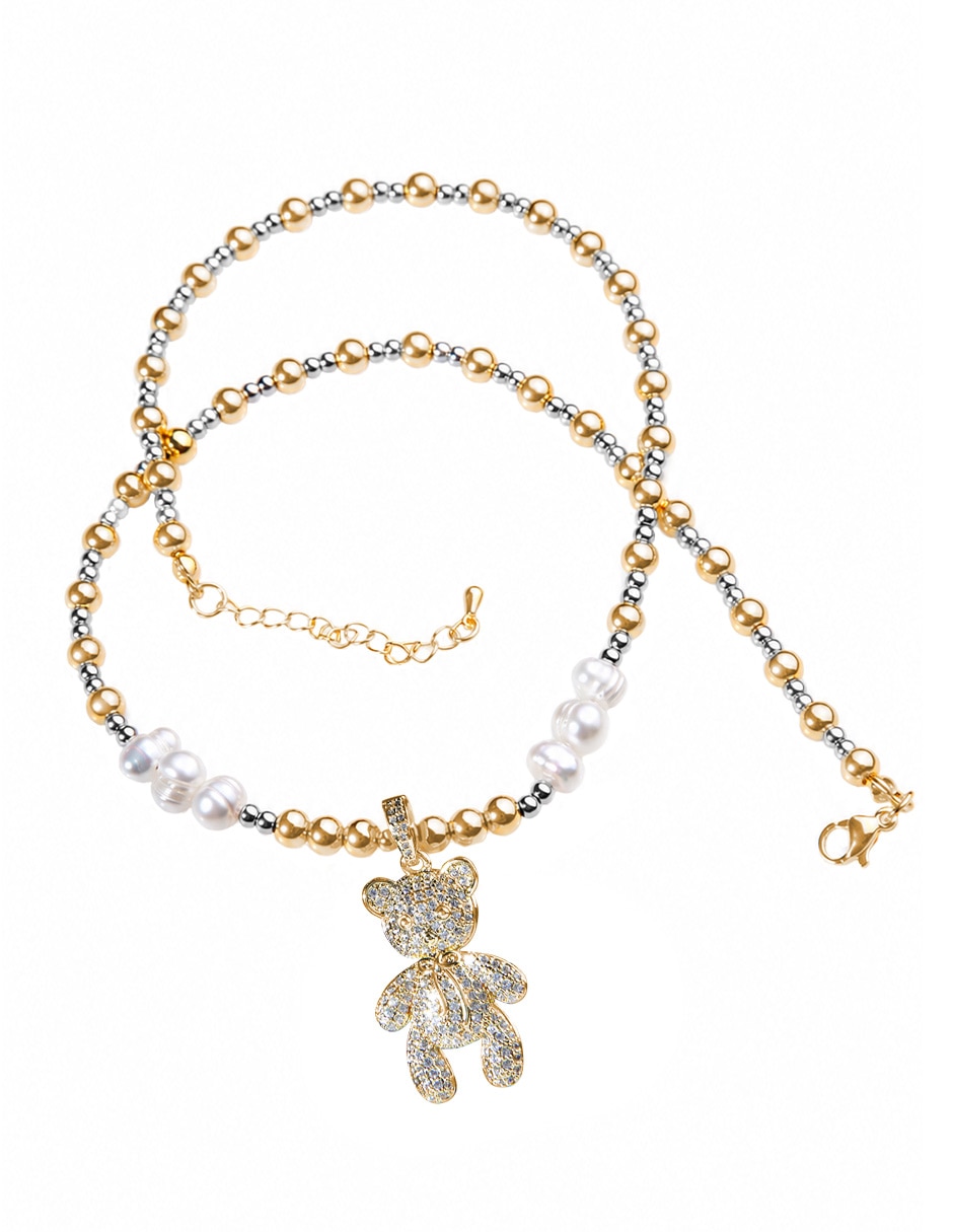 Collar con dije de oso Yoiko Glow
