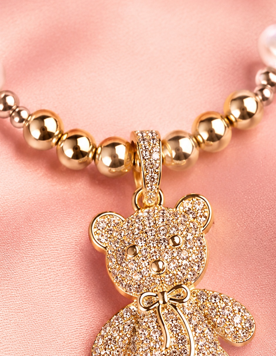 Collar con dije de oso Yoiko Glow