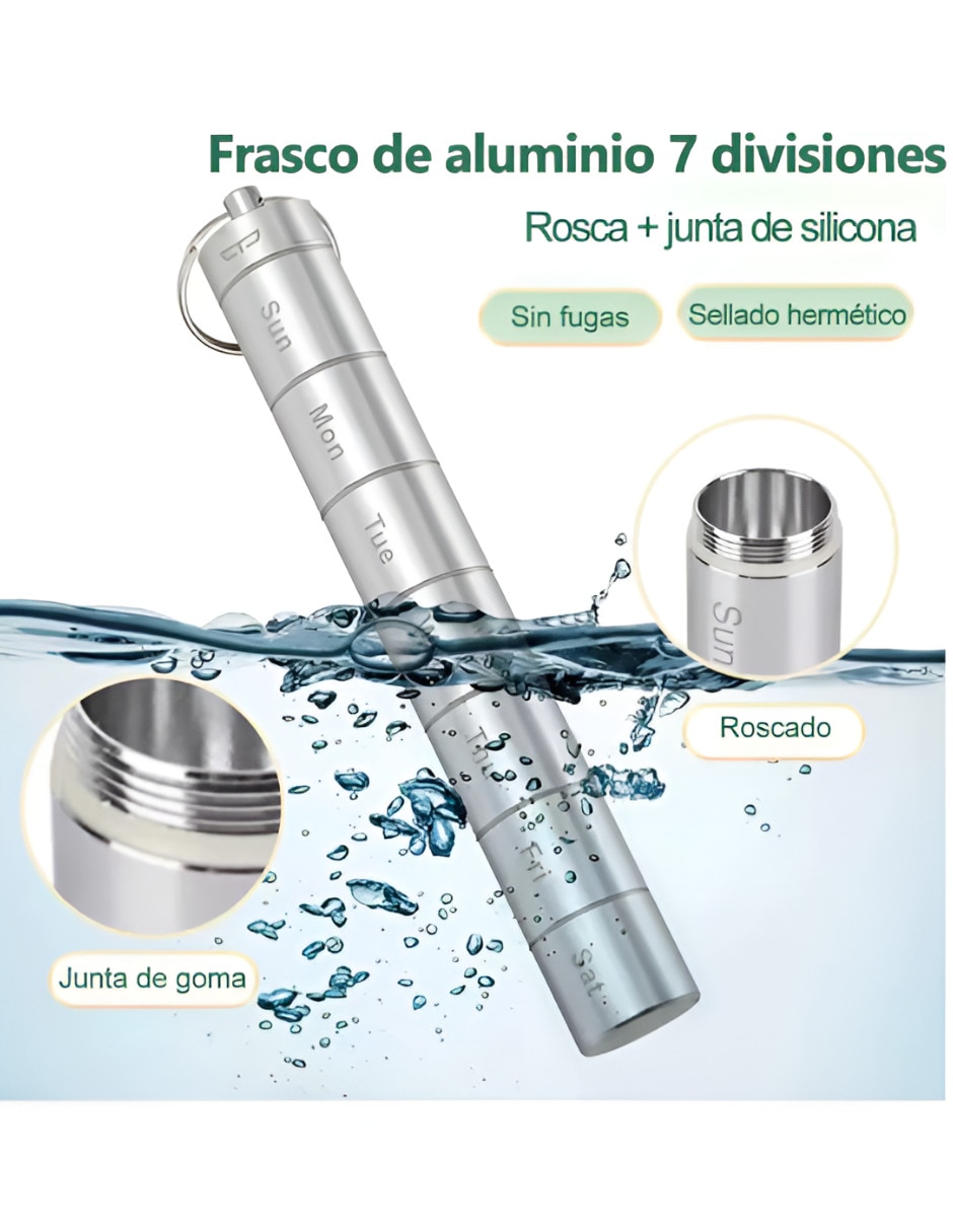 Pastillero Xtellar 7 compartimentos