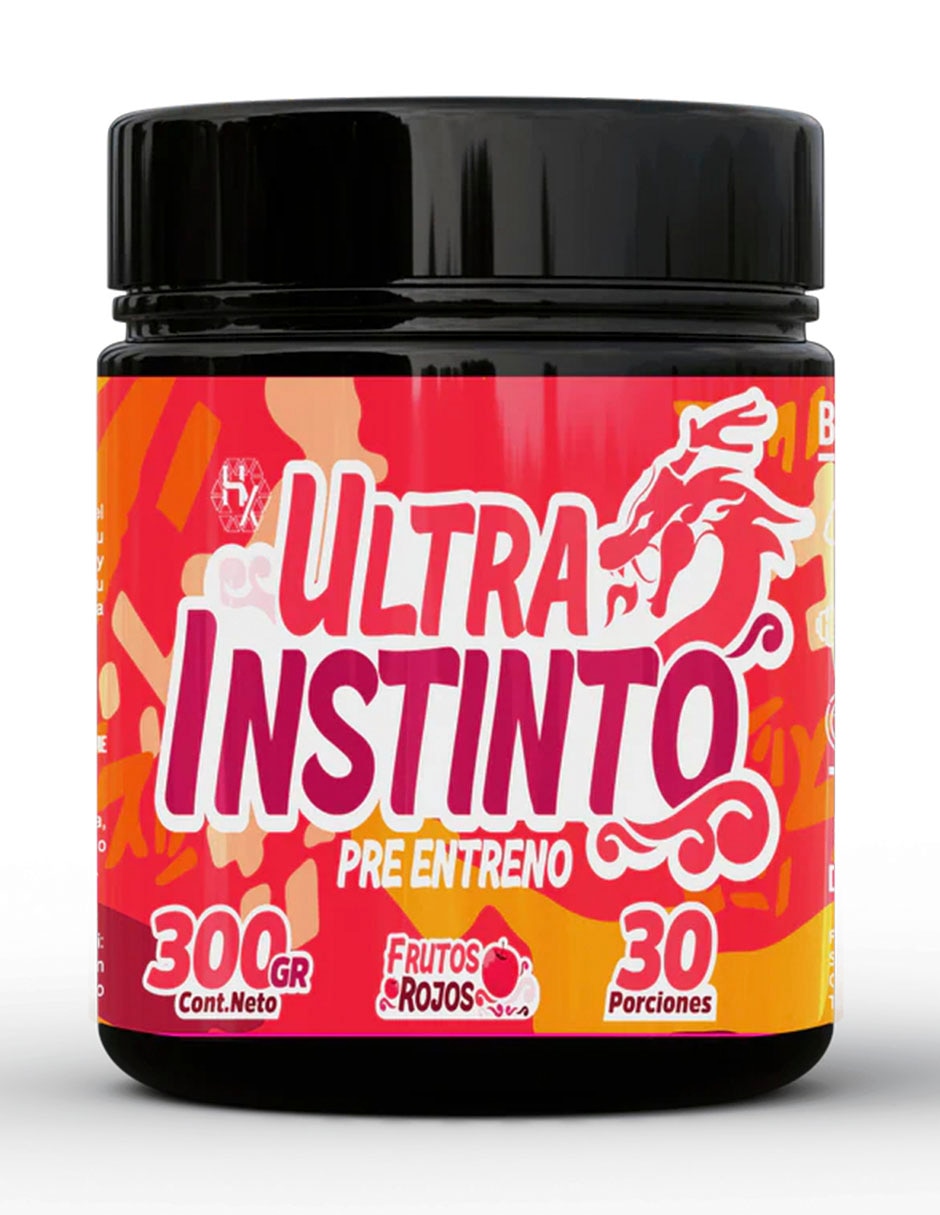 Pre entreno Ultra Instinto frutos rojos Olix con Proteína de 300 g