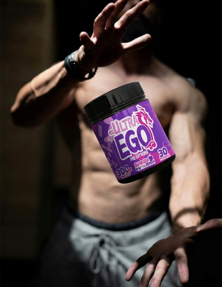 Ultra Ego pre entreno super uva del Dragón Olix con Proteína de 300 g