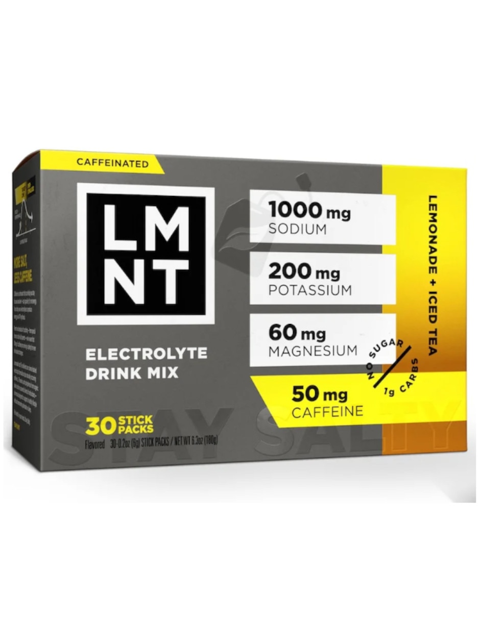 Electrolitos LMNT sin azúcar sabor Te helado de limón con Vitamina D Calcio Zinc Potasio Vitamina C Fosforo Magnesio Cloruro