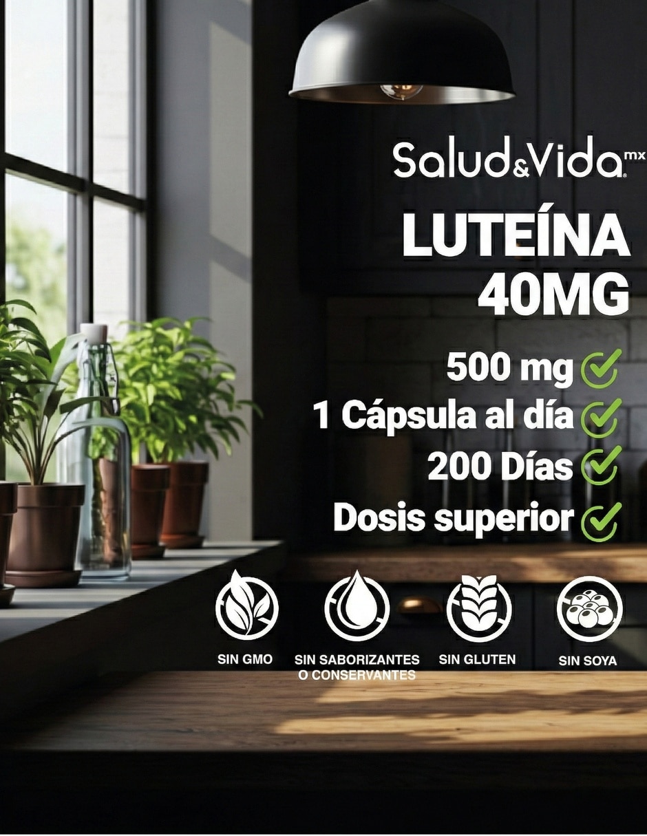 Luteína 40 mg con Zeaxantina 200 Cápsulas 3