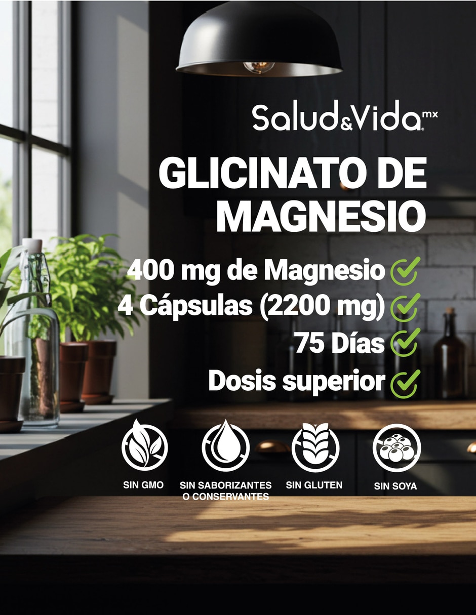 Glicinato de Magnesio 300 Cápsulas 3