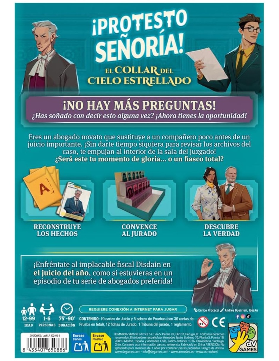 Juego de mesa Áprotesto señoría! Asmodee