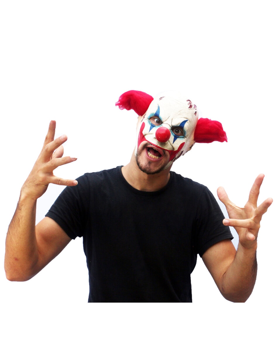 Máscara para disfraz de Payaso Deluxe Ghoulish Productions